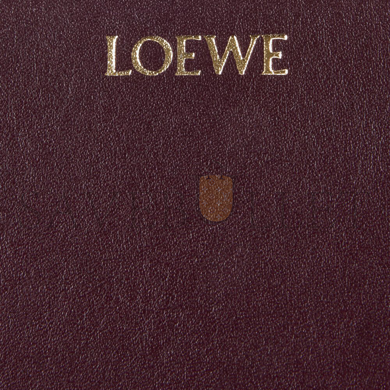 LOEWE KNOT COMPACT WALLET IN SHINY NAPPA CALFSKIN CEM1NCWX01 (11.4*8.5*3cm)